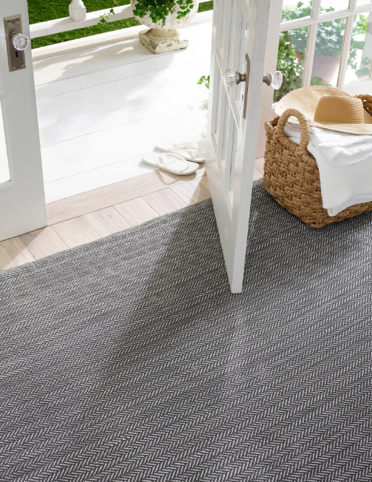 In/Out Rug Herringbone Shale 2X3