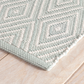 Diamond Light Blue/Ivory Indoor/Outdoor Rug 2x3