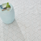 Crisscross Ocean Indoor/Outdoor Rug 2x3