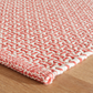 Miss Muffet Paprika Handwoven Cotton Rug 2x3