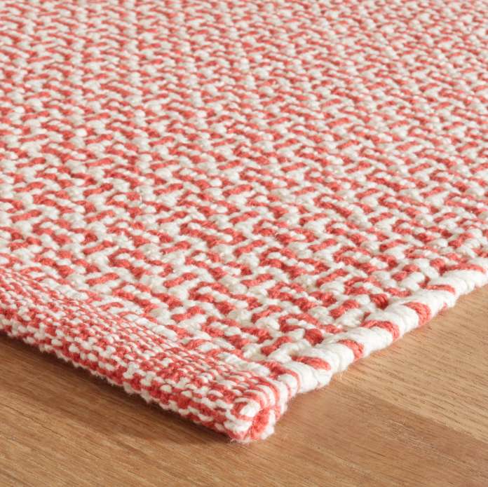 Miss Muffet Paprika Handwoven Cotton Rug 2x3