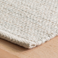 Marled Light Blue Woven Cotton Rug 2x3