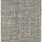 Marled Black  Handwoven Rug 2x3