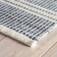 Malta Blue Woven Wool Rug 2x3