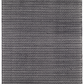 Herringbone Black Ivory Indoor/Outdoor Rug 2x3