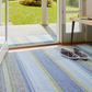 Fiesta Stripe French Blue/Green In/Out Rug 2x3