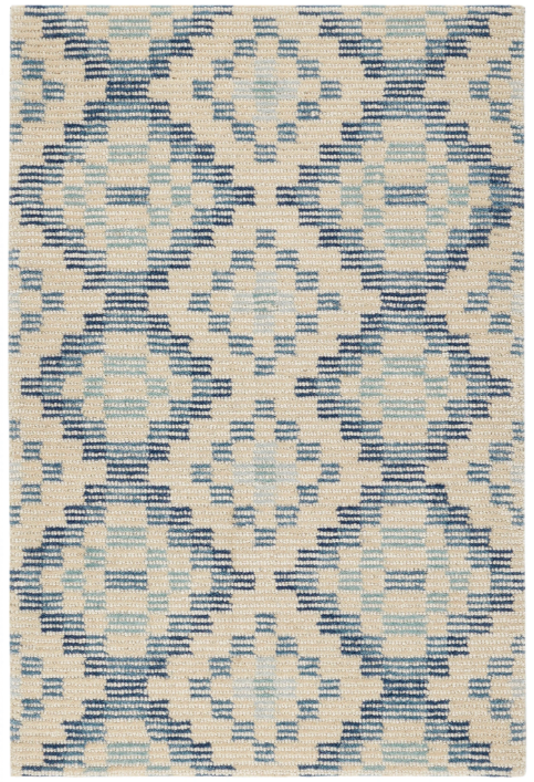 Diamond Cove Blue Hand Tufted Wood Rug 2x3