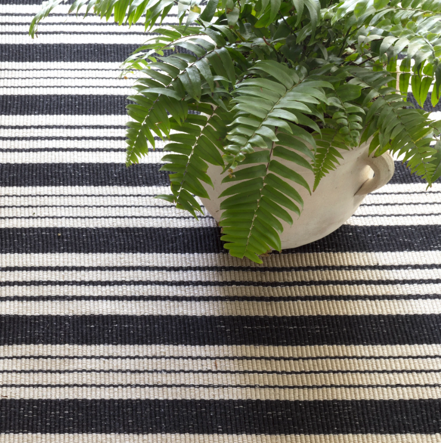 Birmingham Black Indoor/Outdoor Rug 2x3