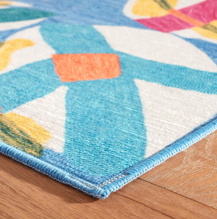 Lily Pad Spring Machine Washable Rug 2.5x8