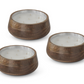 9 Inch Natural Wood Bowl Candle - Orange Cassis