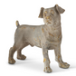13.25 Inch Weathered Gray & Gold Resin Dog