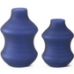Frosted Blue Vase - Small