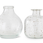 TEXTURED HANDBLOWN GLASS BOTTLE - Medium