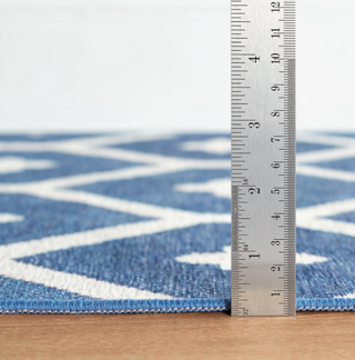 Elizabeth Navy Machine Washable Rug

