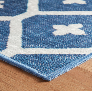 Elizabeth Navy Machine Washable Rug

