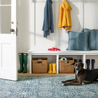 Temple Ink Machine Washable Rug
