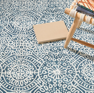 Temple Ink Machine Washable Rug
