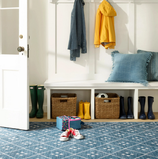 Kota Indigo Machine Washable Rug

