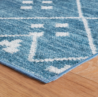 Kota Indigo Machine Washable Rug
