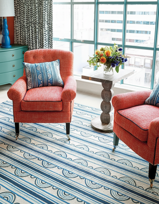 Button Embroidered Decorative Pillow   French Blue   16" Lumbar
