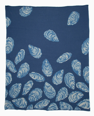 Slate & Blue Oyster Throw
