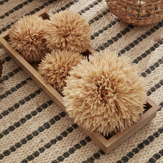 8 Inch Tan Allium Ball
