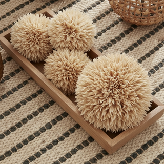 5 Inch Tan Allium Ball
