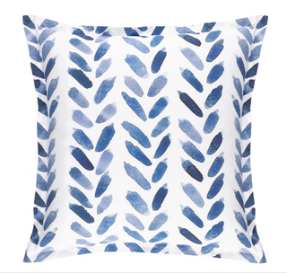 Blue Brush Sham   White/Blue
