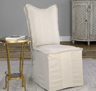 Lenore Armless Chair, Flax
