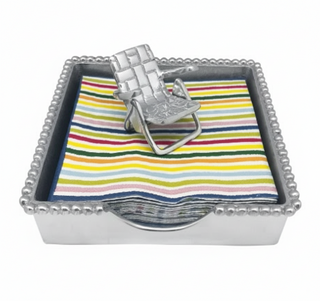 Beaded Napkin Box Beach Chair

