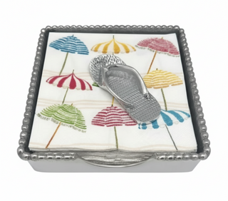 Flip Flops Beaded Napkin Box
