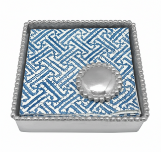 Pearl Beaded Napkin Box
