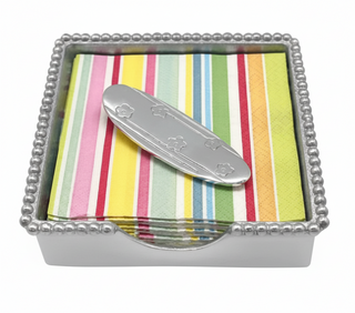 Surfboard Beaded Napkin Box Set
