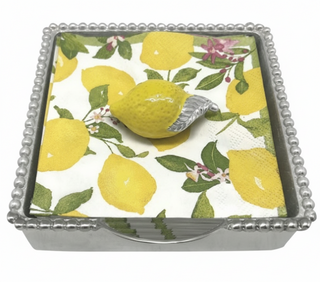Lemon (1788) Beaded Napkin Box Set
