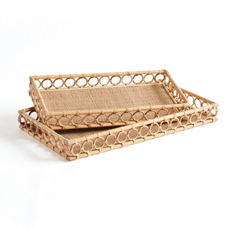 Ninette Rectangular Tray   Set of 2
