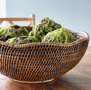 Burma Rattan Scalloped Edge Bowl
