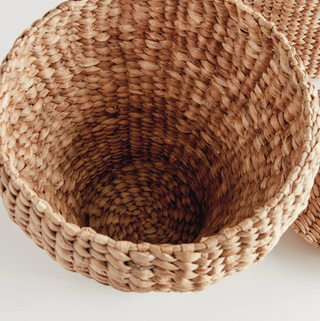 Water Hyacinth Ginger Jars   Set of 2
