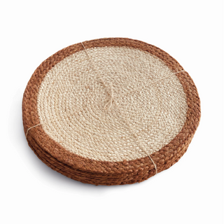 Jute Coil Round Placemat   Set of 8
