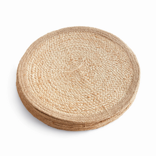 Jute Coil Round Placemat   Set of 8

