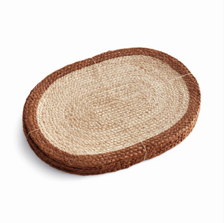 Jute Coil Oval Placemat   Set of 8
