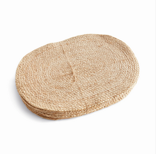Jute Coil Oval Placemat   Set of 8
