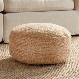 Jute Round Pouf
