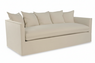 Alexia Dressmaker Sofa   83"W   Beige
