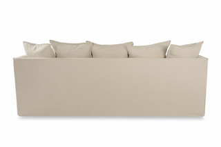 Alexia Dressmaker Sofa   83"W   Beige
