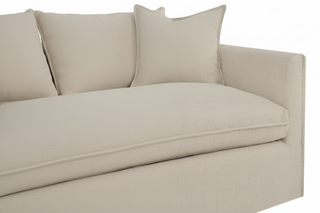 Alexia Dressmaker Sofa   83"W   Beige

