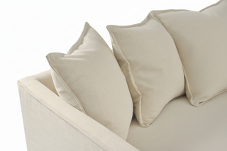 Alexia Dressmaker Sofa   83"W   Beige
