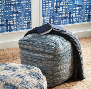 Denim Pouf
