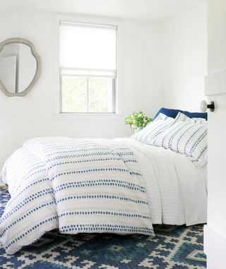 Atlas Quilted Sham   Denim
