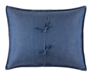 Atlas Quilted Sham   Denim

