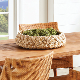 Abaca French Braided Baskets   Set of 2
